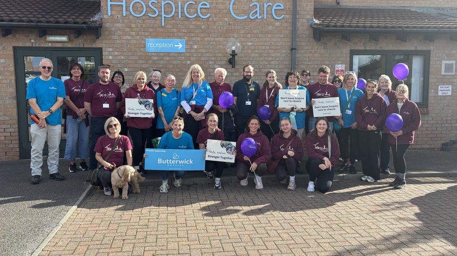 Teesside and Butterwick Hospice teams take on walk to raise awareness of care